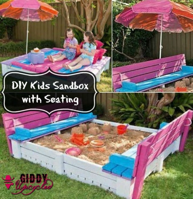 GiddyUpcycled-DIY sandbox